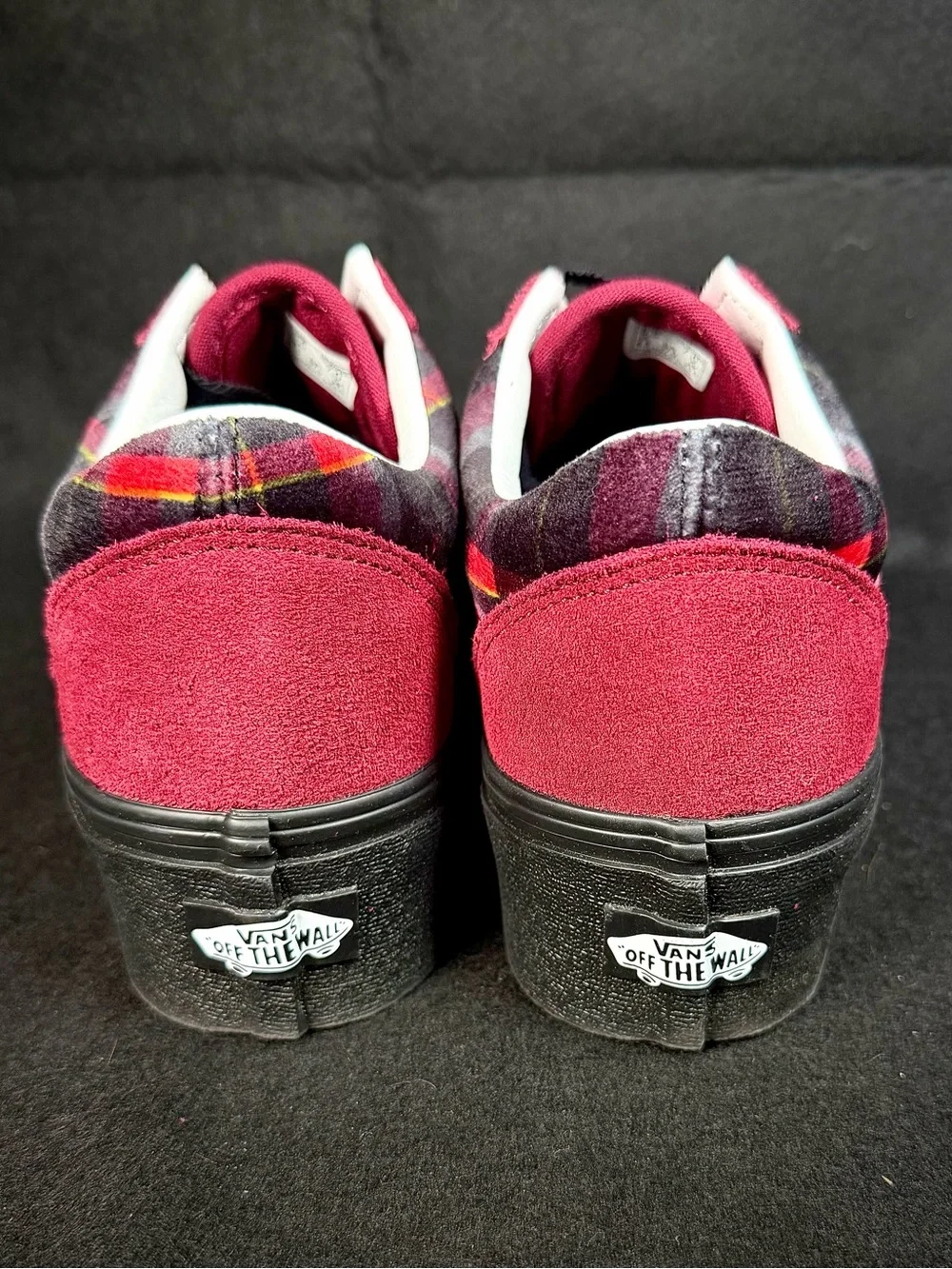 Vans Old Skool Stackform Velvet Plaid | Sz 7